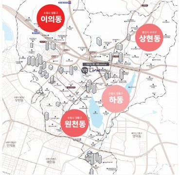 광교 지역 현황도
관광지도, 그림지도, 입체지도, 일러스트지도, 캠퍼스안내도, 테마지도, 마을안내도, 등산안내도 등  그림지도 전문제작업체 림맵 LimnMap