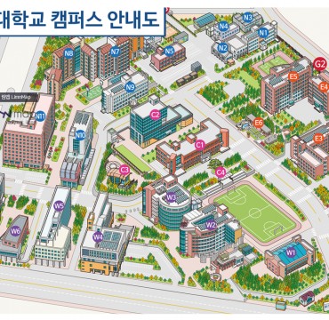 한경국립대학교 캠퍼스안내도
관광지도, 그림지도, 입체지도, 일러스트지도, 캠퍼스안내도, 테마지도, 마을안내도, 등산안내도 등  그림지도 전문제작업체 림맵 LimnMap